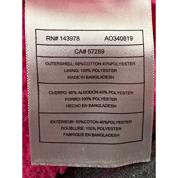 Puma Girls Gray Hoodie With Pink Logo & Sherpa Lining M (10-12) - Picture 11 of 14